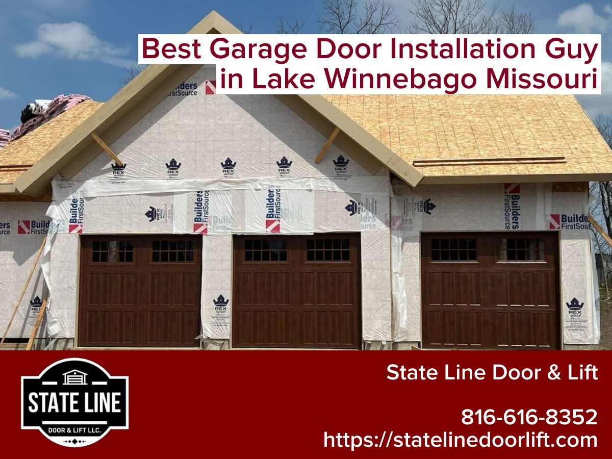 Garage door installation at Lake Winnebago, MO